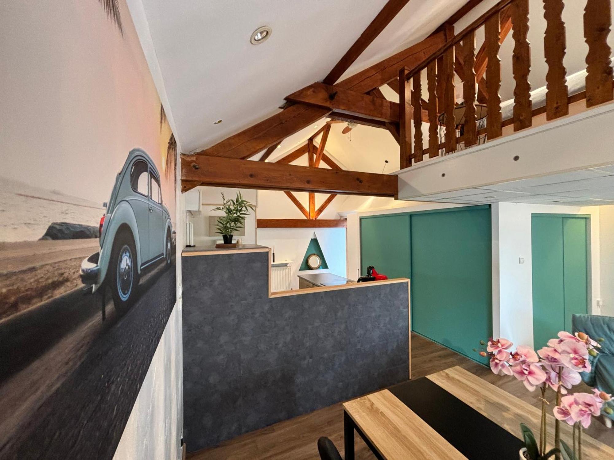 Mini-Loft, Terrasse 24M2, Internet Haut-Debit, Garage Prive Et Place De Parking Audincourt Exterior photo