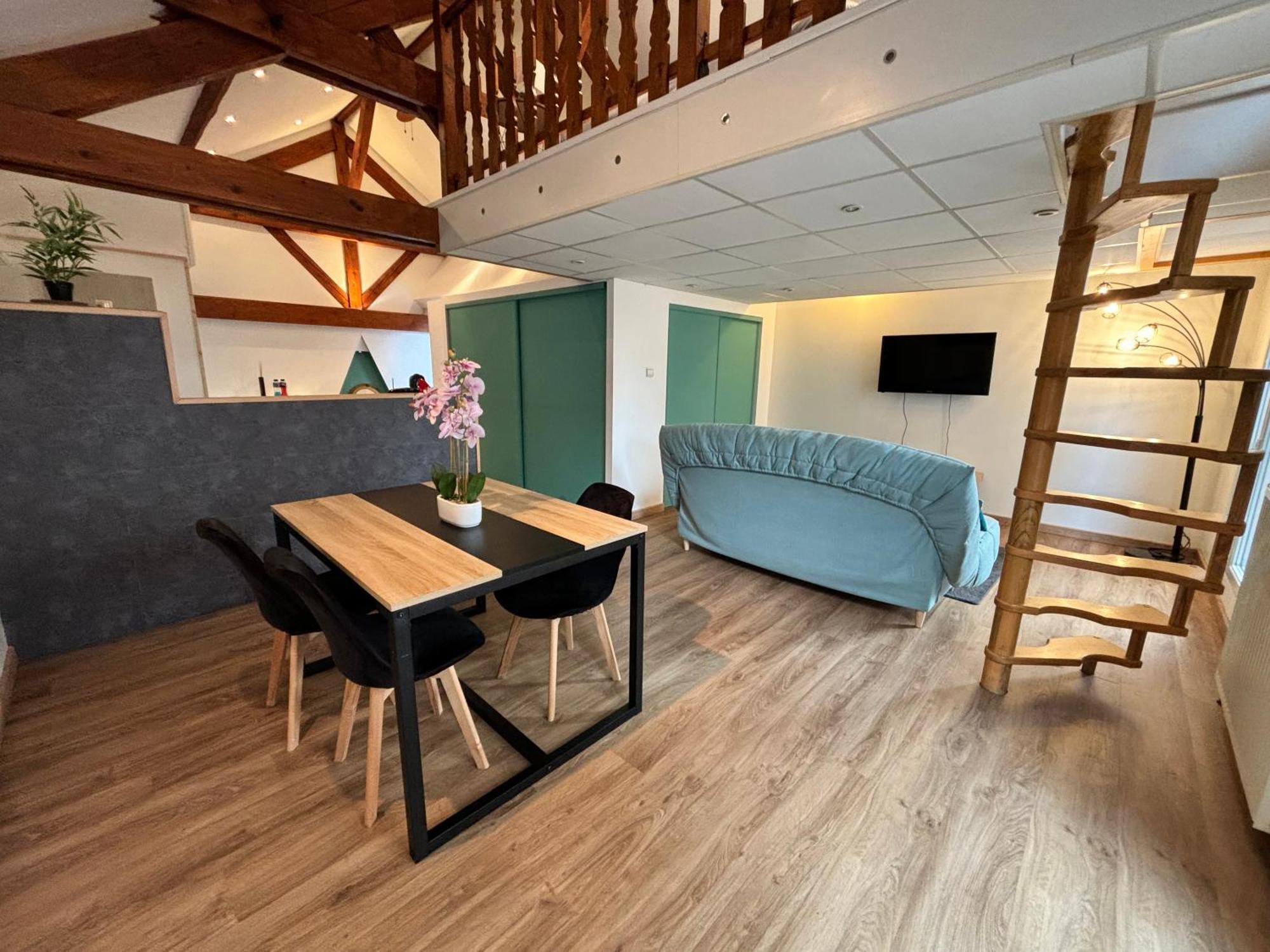 Mini-Loft, Terrasse 24M2, Internet Haut-Debit, Garage Prive Et Place De Parking Audincourt Exterior photo